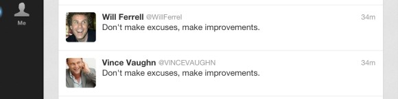 And now Will is not a good enough Twitter slave? He must improve. Oh, the humanity! Free Will(y)! Circa April 23, 2013