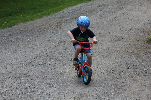 Paxton taught himself how to ride a two-wheeler yesterday. In under an hour, he had mastered it and was ready (in his mind) to go "speeding fast!" Once we shared the secret of braking, he stopped Flintstoning that bike and he was a pro. So proud of his determination, perseverance, and self-confidence. I love and admire his gentle, quarky spirit so much.